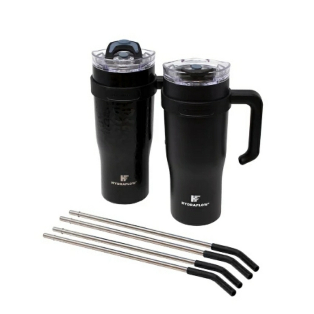 (Ew)Hydraflow 40 oz double wall stainless-steel Tumbler with handle 2pack